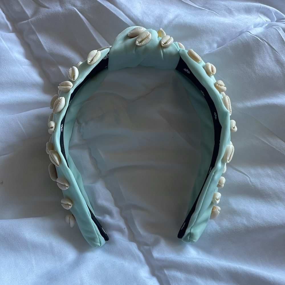 Lele Sadoughi X Stoney Clover Lane Headband In Blue Shell - Picture 4 of 11